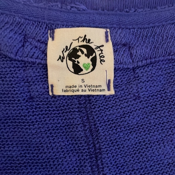 We the free/Free People short cardigan in a purpley blue size small - Picture 3 of 8